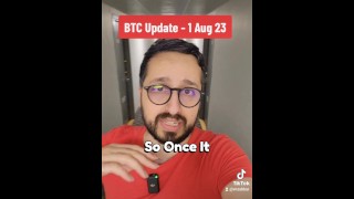 Actualización de precio de Bitcoin 1 August 2023 con hermanastra