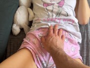 Preview 6 of I found a cute baby girl with her pussy wet while dreaming