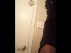 Sneaking cloudy  n bathroom