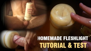 Tutorial & Test How To Make A Homemade Fleshlight Pocket Pussy