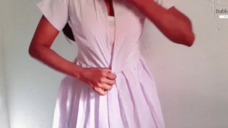 Bubblyreaction スリランカの女子高生の制服を着せるシンハラ語の声