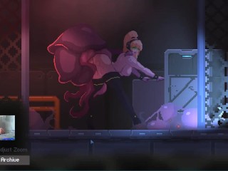 Zetria хентай игра горячая блондинка трахается с инопланетным монстром