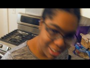 Preview 1 of Getting some LUCIOUS BOOTY for breakfast -KITCHEN QUICKIE xxx (full)