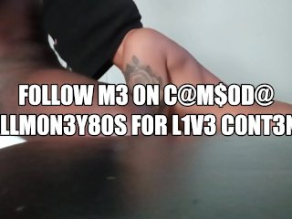 M@$K 0N CUM$H0T CLOS3UP
