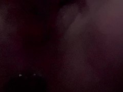 Masturbating with my wand as I use my new anal plug
