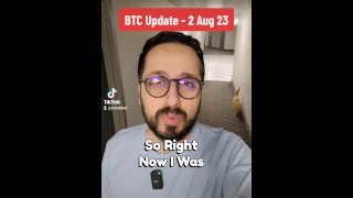 Bitcoin prijs update 2e August 2023 met stiefzus
