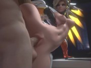 Preview 2 of Mercys Tight Pussy Takes A Big Dick So Well While She Does Standing Splits