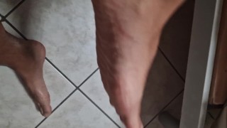 Meus pés sensuais - estilo modelo masculino
