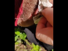 I love to Pee in nature! 💦 Free Outdoors Pissing Up Close POV