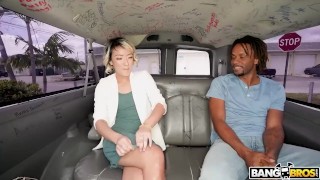 BANGBROS - Busty Nigerian Hottie Lily Starfire Fucked By Oliver Flynn On The Bang Bus