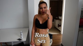 Bombshell blonde latina model sucks dick and gets fucked hard