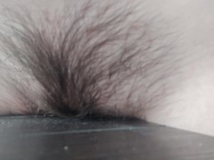 18 y.o. rubs her pussy on the corner of the table 3