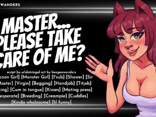 Cute Clutzy Tanuki Girl Begs you to be her Master || Wholesome Monstergirl ASMR Roleplay for Men