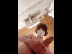 massive boy wanking big dick
