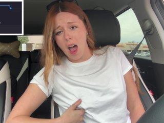 Braless Pit Stop in the Drive Thru with MyLush on MAX!