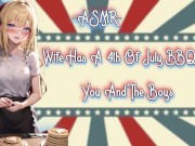 Preview 2 of ASMR! [RolePlay] Wife Has A 4th Of July BBQ For You And The Guys [F4M/Binaural]