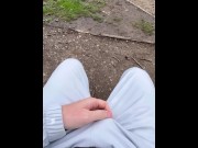 Preview 2 of Strangers reaction to me rubbing my cock through my trackies | public boner | exhibitionist