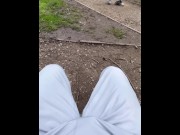 Preview 5 of Strangers reaction to me rubbing my cock through my trackies | public boner | exhibitionist