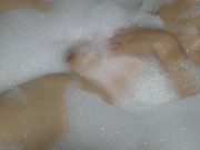 Preview 2 of Female clit orgasm in the bathroom from a water jet - Amateur Solo