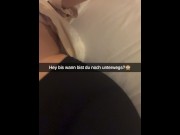 Preview 1 of My roommate cheats and cum inside me! German Snapchat Fuck