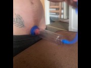 Preview 5 of Desperately fucking and humping my penis pump with t-dick FTM huge clit until huge moaning orgasm