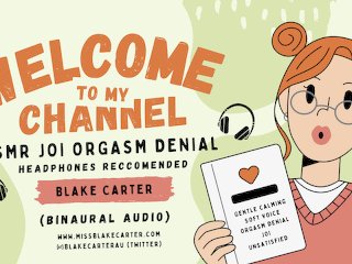 binaural, denial joi, solo female, orgasm denial