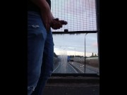 Preview 5 of DICKFLASH ABOVE HIGHWAY BRIDGE CAUGHT BY COUPLE