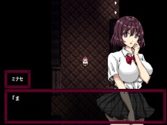 【#03 ヤミヤシキ～八月朔日邸の呪い～ ホラーエロゲ実況】パンツ脱がしてブラとって金髪爆乳ギャルJ○の生おっぱいを両手で揉みまくってしまい・・・(ドットモーションアニメ同人エロゲー) 15/16