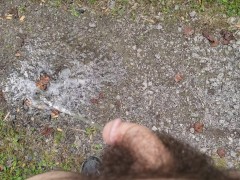 shamelessly peeing in public