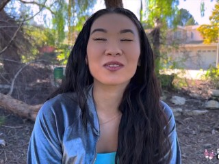 Real Teens - Bubble Butt Aziatische Tiener Kimmy Kimm Flasht En Neukt Als Een Wild Dier