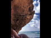 Preview 1 of Cought on cam while I’m sucking his dick in a public beach