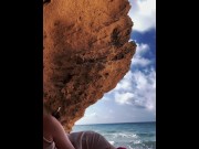 Preview 3 of Cought on cam while I’m sucking his dick in a public beach