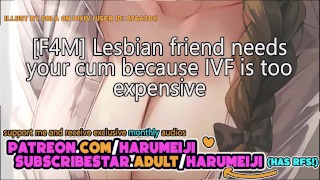 [f4m] Ayudando a tu amiga lesbiana [impreg] [creampie] | Juego de roles de audio erótico