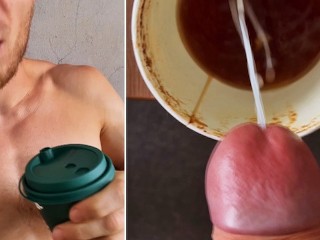Ik Heb Een CAPPUCCINO Voor Je Gemaakt Met Mannenmelk Van Mijn Eieren! Sperma in Koffie