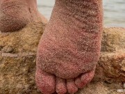 Preview 2 of Barefoot Teasing Foot Fetish Mix From Vacation At The Sea