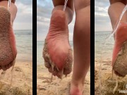 Preview 3 of Barefoot Teasing Foot Fetish Mix From Vacation At The Sea