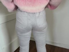 pawg wiggles in tight pants