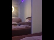 Preview 1 of College Asian ride her roommate's big dick