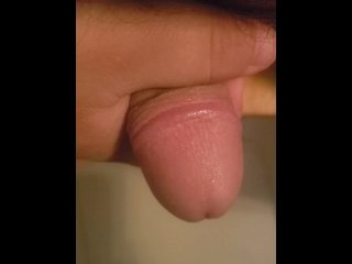 Close Up Mastubation with Clear Cumshot