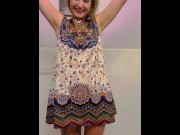 Preview 4 of Sexy Dress Try On Haul with Cute OF babe @tied.up.by.tiffany Incl School Teacher & Secretary Outfit