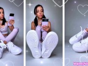 Preview 4 of FEMDOM & FINDOM Fantasy: Paypig & Sneaker Fetish - Goon Paypig Feet Soles Petite Domme Cute