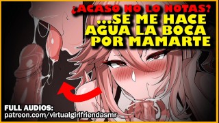 TENDER FRIEND BECOMES A WHORE BY SUCKING YOU Throat Oral Sex ASMR Roleplay Hentai