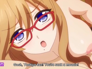 Busty óculos Babe Fica com Sua Posição Doggystyle com Seu Amante | Anime Hentai 1080p