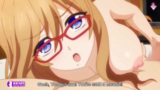 Anime Hentai 1080P Busty Glasses Babe Gets Into Doggystyle Position With Her Lover