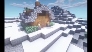 How to build a small Snow Biom House in Minecraft