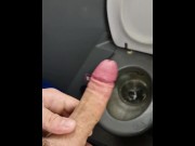 Preview 5 of Cute twink sitting next to me on the train gets me hard so I jerk off in the toilet