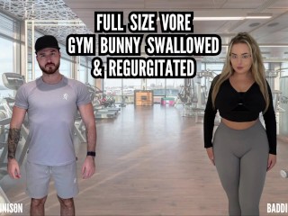 Full Size Vore - Gym Bunny Swallowed & Regurgitated