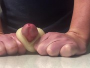 Preview 1 of Hard Cock Fucks Pocket Pussy For Close Up Moaning Cumshot