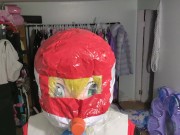 Preview 6 of PVC Cosplay Kigurumi Breathplay in homemade hood