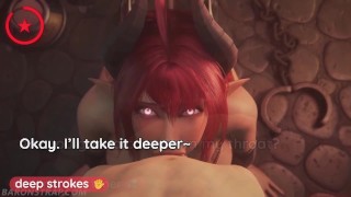 Teaser Votre Succube Personnelle Vous Traite À Sec JOI Bordure Femdom Creampie 3D Hentai